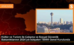 Kültür ve Turizm ile Çalışma ve Sosyal Güvenlik Bakanlıklarının 2024 yılı bütçeleri TBMM Genel Kurulunda
