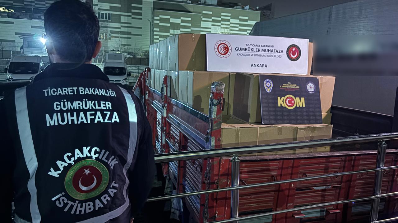 Ankara ve Sakarya’da 38 milyon liralık kaçakçılık operasyonu