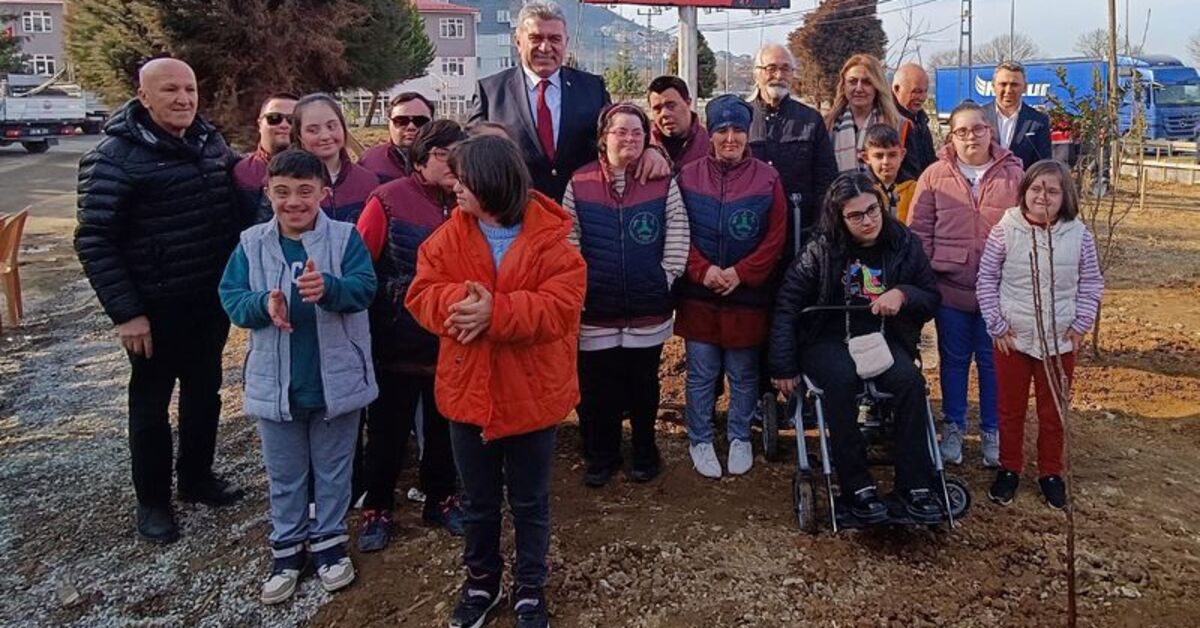 Bulancak’ta down sendromlu çocuklar için farkındalık bahçesi açıldı