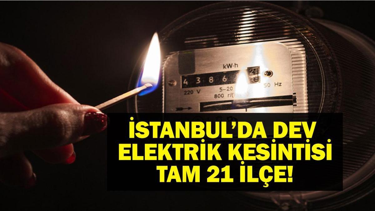SON DAKİKA İSTANBUL’DA ELEKTRİK KESİNTİSİ: 21 İlçede Elektrik Kesintisi Yaşanıyor! İstanbul’da Elektrikler Ne Zaman Gelecek? BEDAŞ AYEDAŞ 7 Nisan Elektrik Kesintisi  Açıklaması